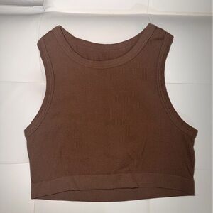 Ambiance Brown Knit Top